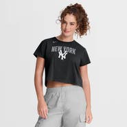 Nike Women's Nike Black New York Yankees Mod Cropped T-Shirt