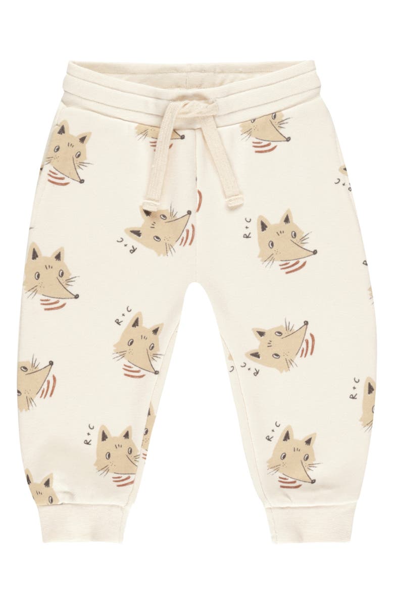 Rylee + Cru Kids' Coyote Print Knit Joggers, Main, color, Coyote