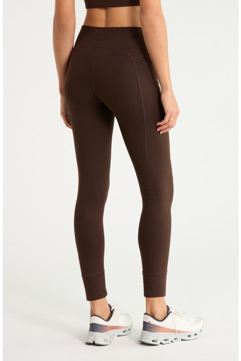 Cozy Tech Pocket Leggings, Alternate, color, BROWN MOLE