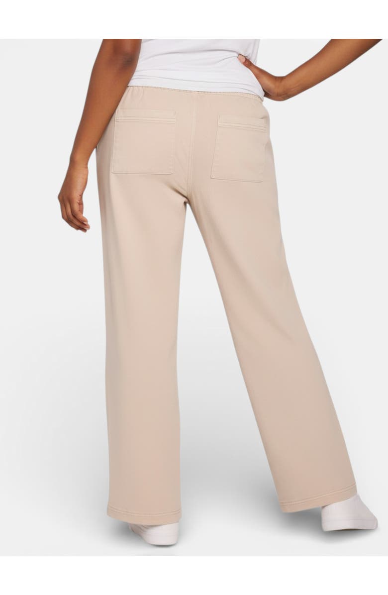MOTHERHOOD MATERNITY Under the Belly Tie Waist Denim Wide Leg Pant, Alternate, color, Sand Wash