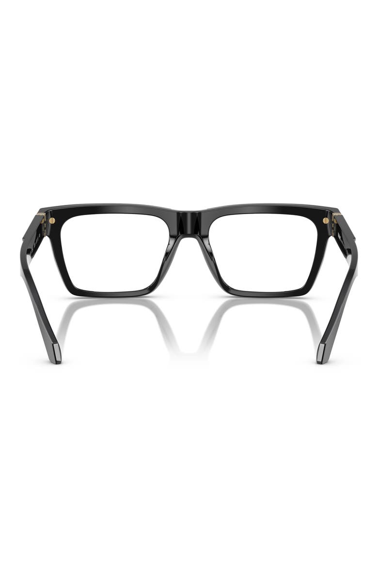 55mm Rectangle Optical Glasses, Alternate, color, BLACK