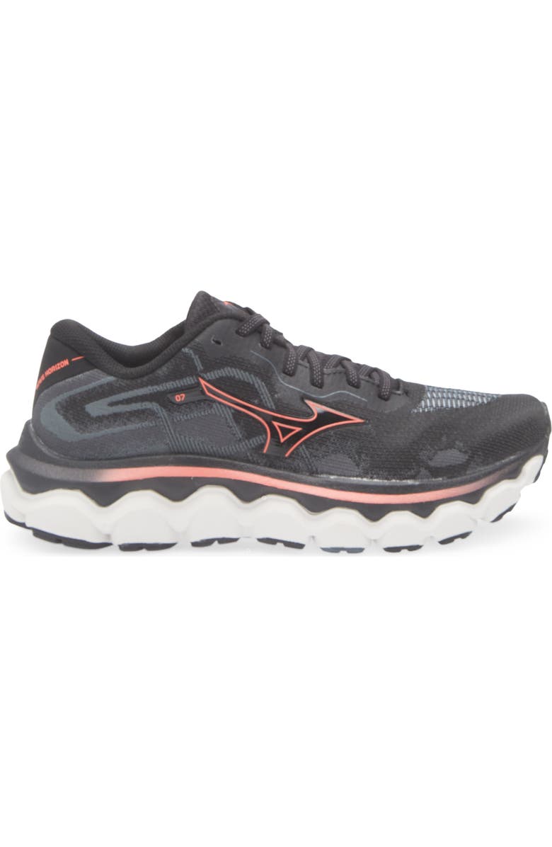 Mizuno Wave Horizon 7 Running Shoe, Alternate, color, Black/ Dubarry