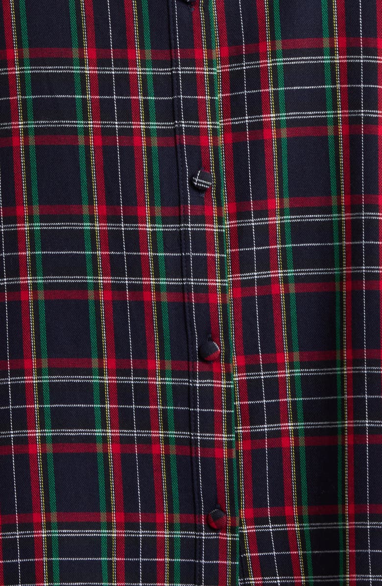 SUGARLIPS Chapman Plaid Shirt, Alternate, color, Navy Multi