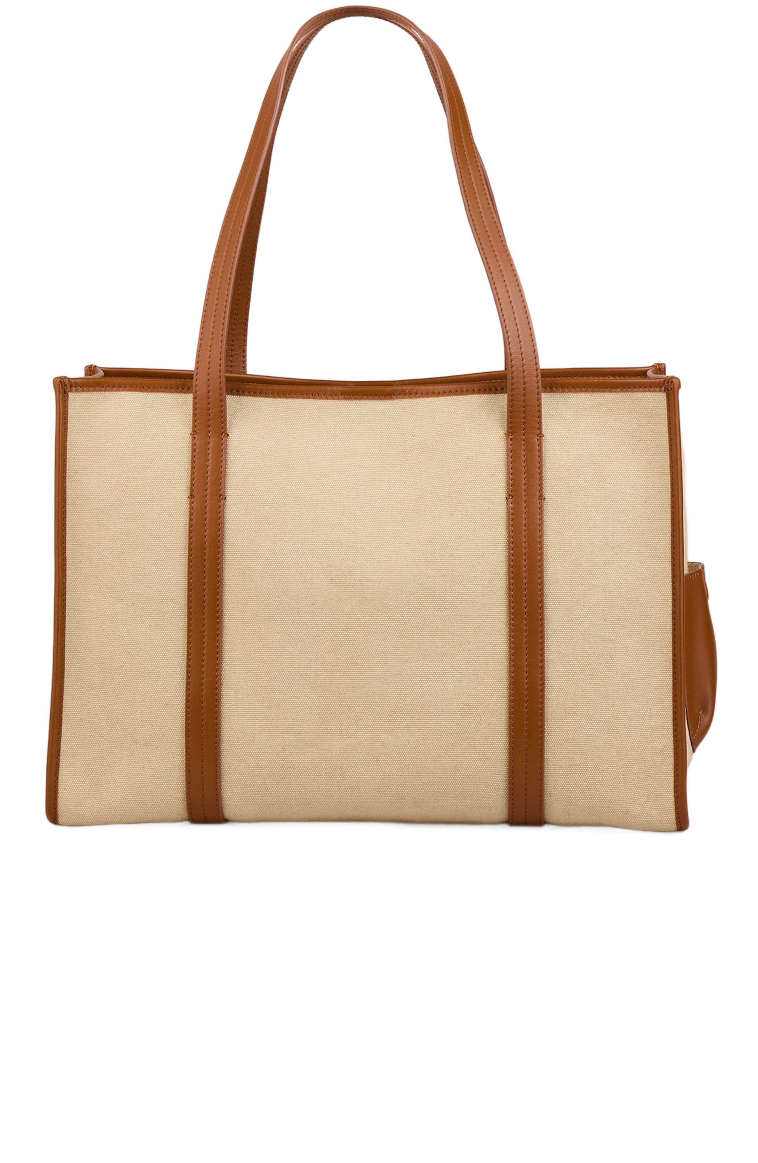 SANDRO Canvas tote bag, Main, color, 