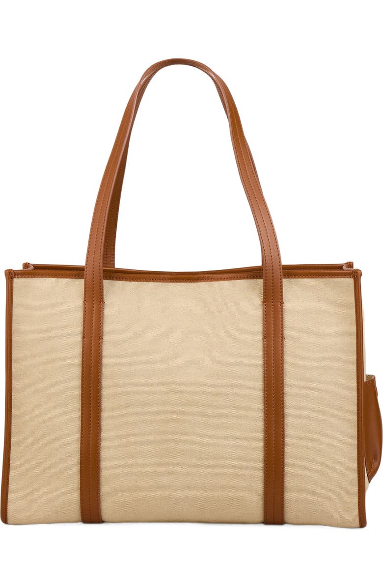 SANDRO Canvas tote bag, Main, color,