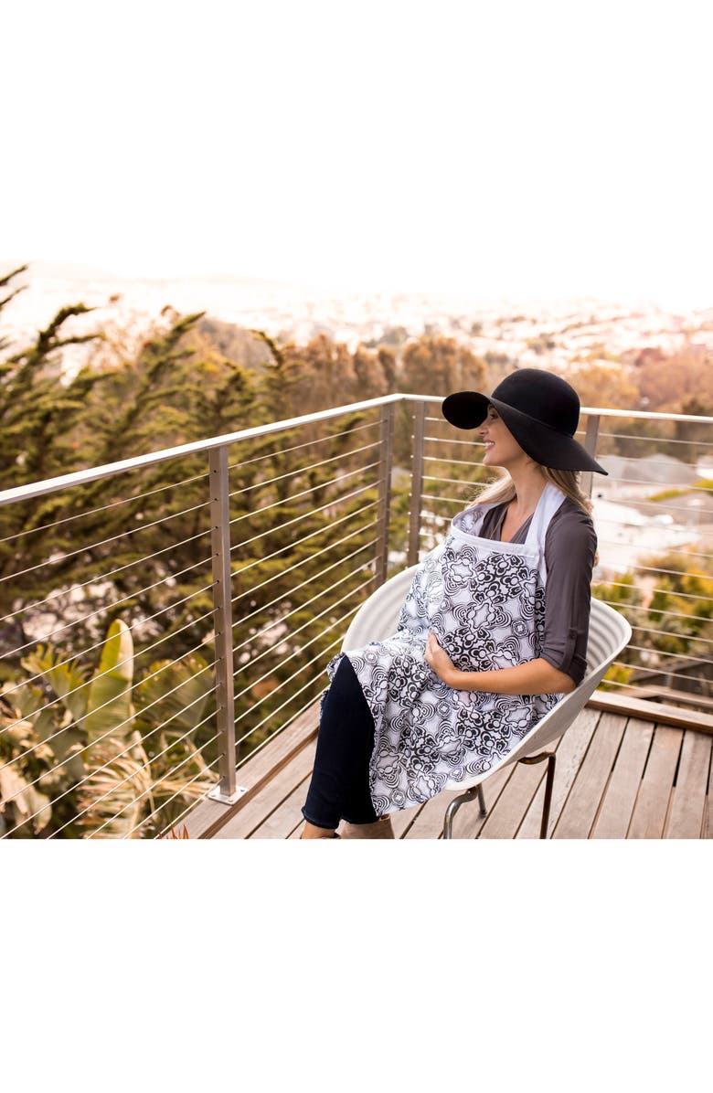 Bébé au Lait Muslin Nursing Cover & Burp Cloth Set, Alternate, color, 