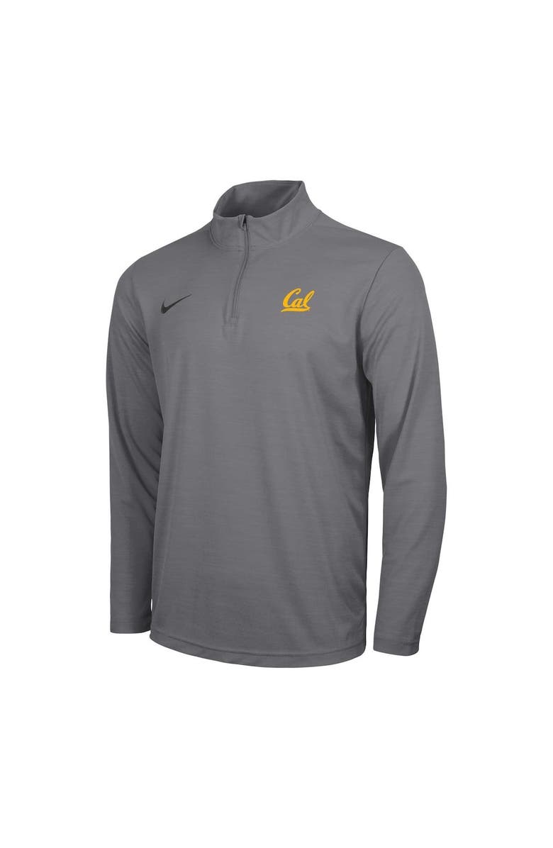 Nike Men's Nike Gray Cal Bears Intensity Performance Quarter-Zip Top, Alternate, color,