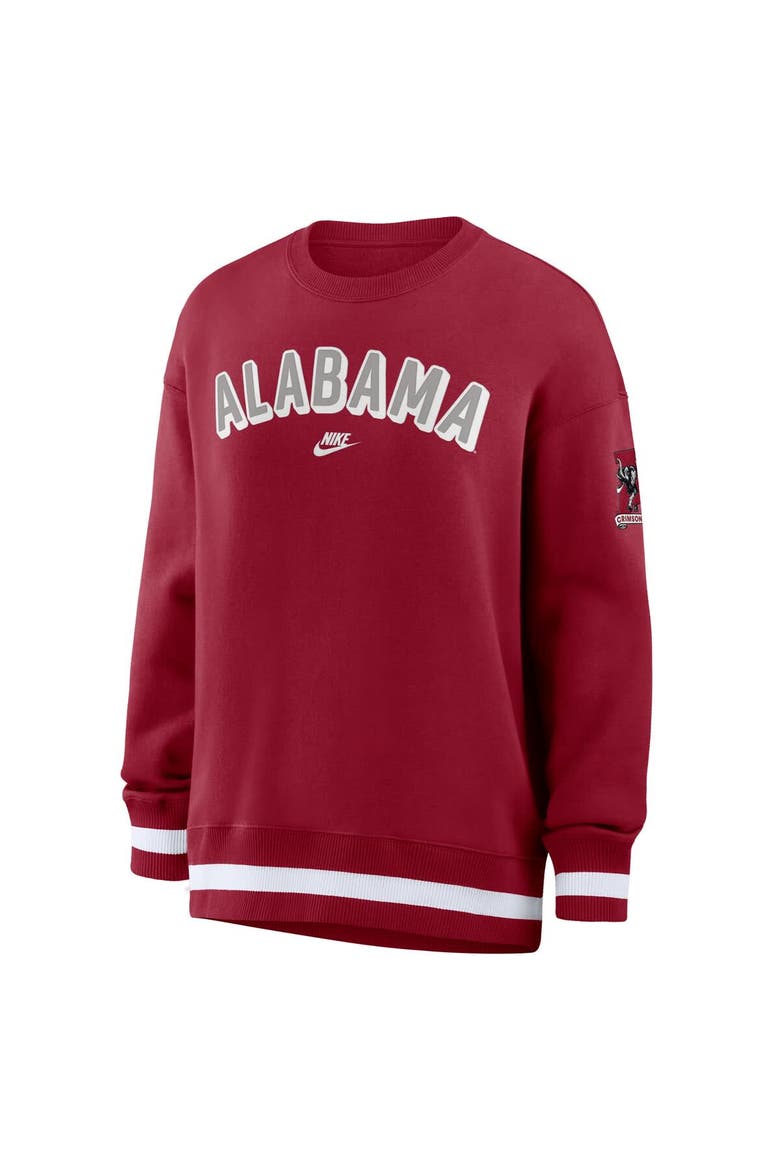Women's Nike Crimson Alabama Crimson Tide Oversized Legacy Phoenix Sweatshirt, Alternate, color, Crimson