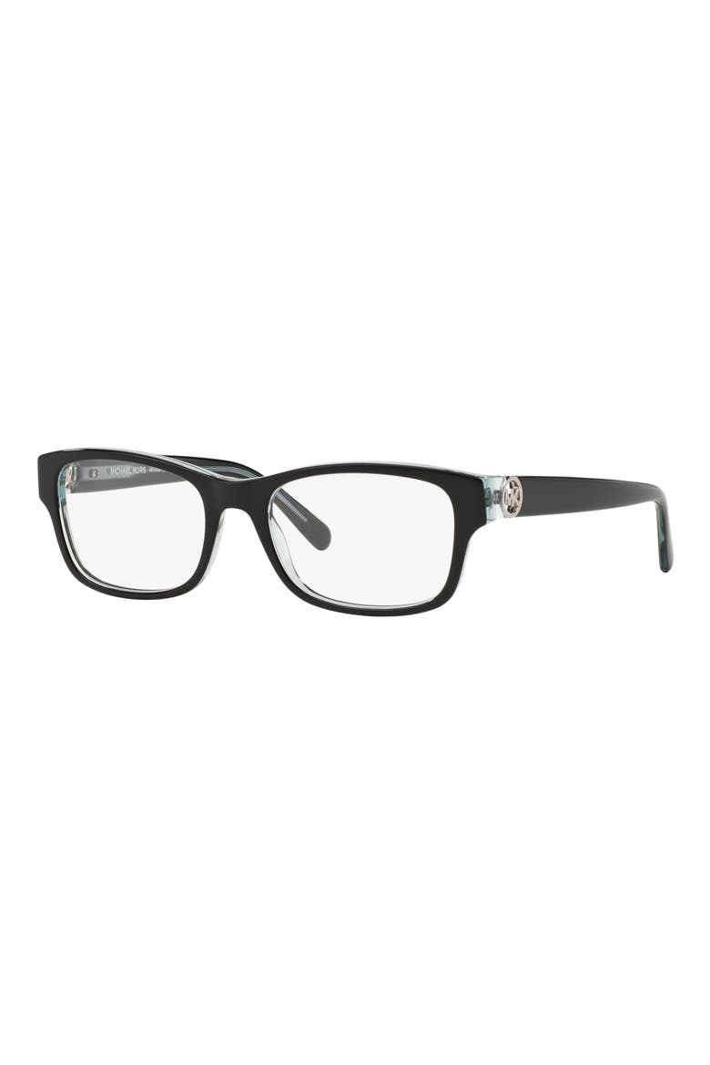 Ravenna 53mm Square Optical Glasses, Alternate, color, BLACK BLUE