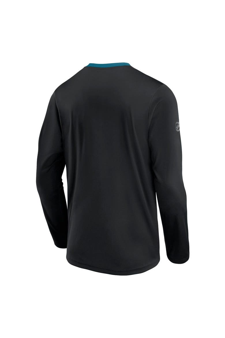 Men's Fanatics Branded Black San Jose Sharks Authentic Pro Locker Room Long Sleeve T-Shirt, Alternate, color, Black
