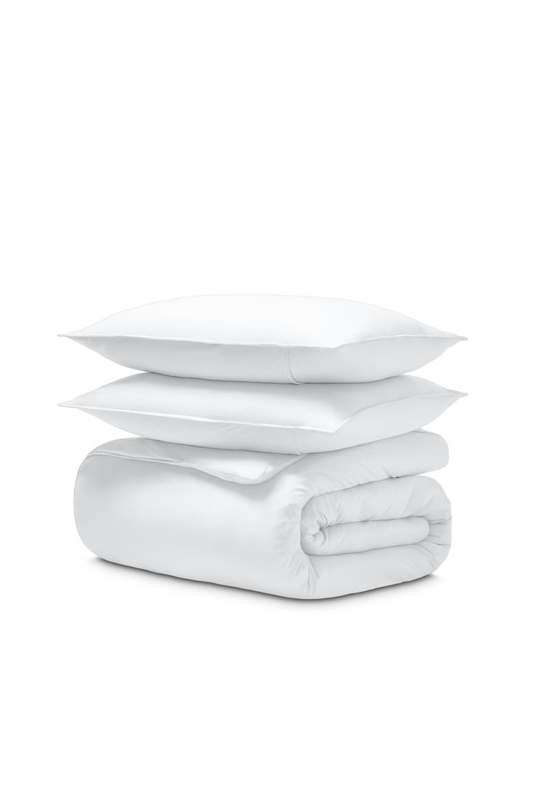Organic Cotton Jersey Duvet Cover & Pillowsham Set, Main, color, White