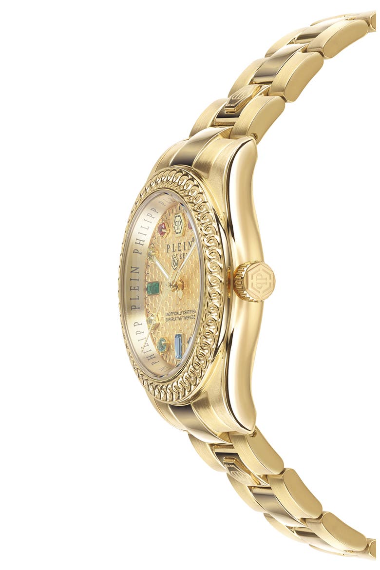 Queen Bracelet Watch, 36mm, Alternate, color, YELLOW GOLD