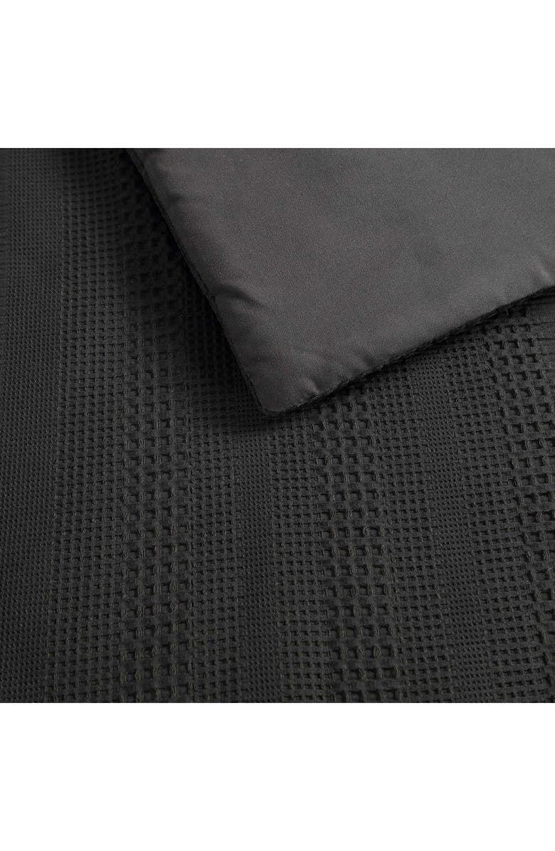 Kenneth Cole Reversible Variegated Waffle 14-Piece Comforter Set, Alternate, color, Black