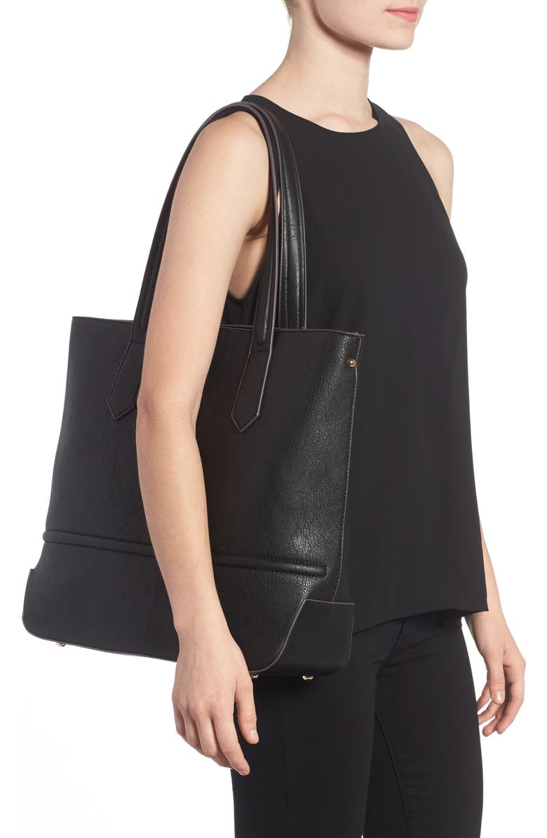 Sole Society Faux Leather Tote, Alternate, color,
