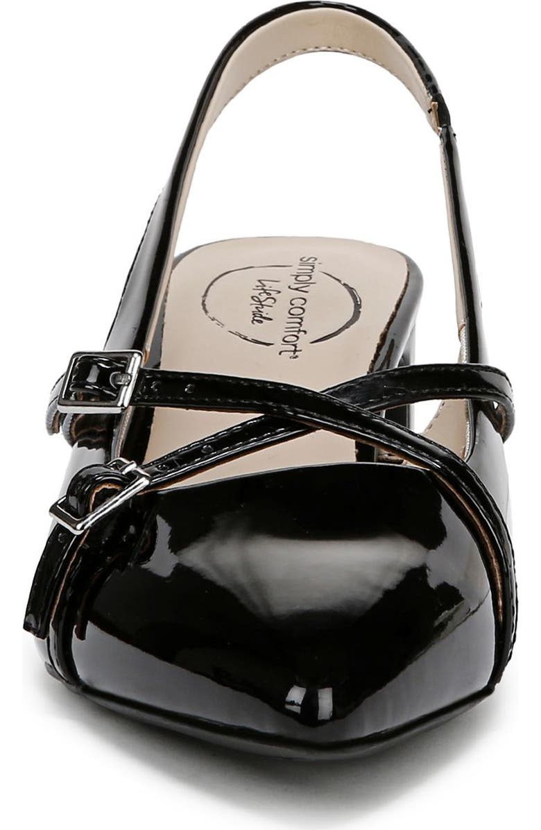 LifeStride Melissa Pointed Toe Slingback Pump, Alternate, color, Black