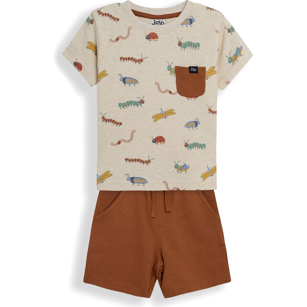 Jojo Maman Bébé Jojo Maman Bebe Bug T-shirt & Shorts Set In Natural