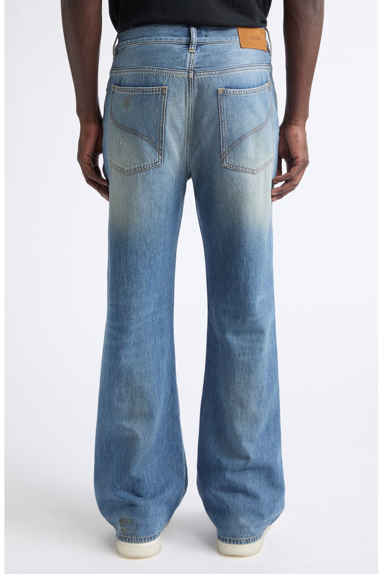Slash Ripped Knee Bootcut Jeans, Alternate, color, DESERT SKY