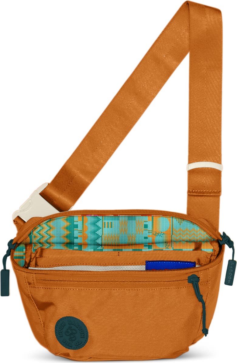 Baboon to the Moon Solstice Water Resistant Nylon Mini Belt Bag, Alternate, color, Caramel