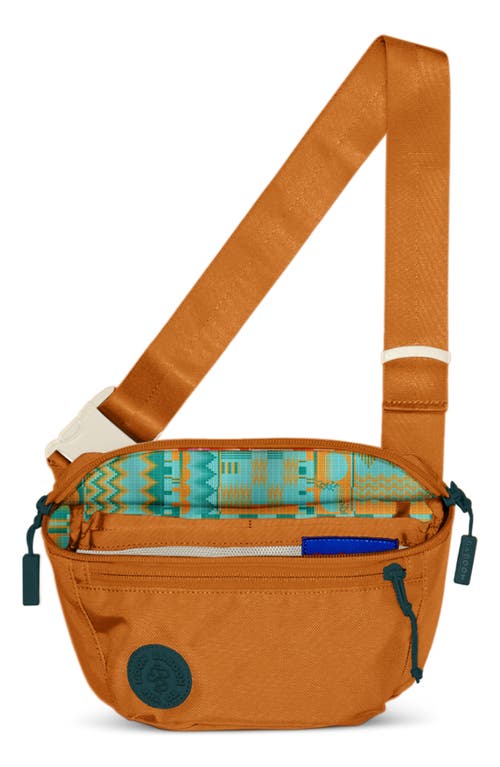 Baboon To The Moon Solstice Water Resistant Nylon Mini Belt Bag In Brown