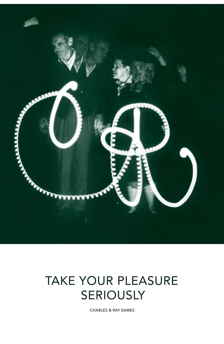 Vitra Take Your Pleasure Seriously Eames Quote Poster, Main, color,