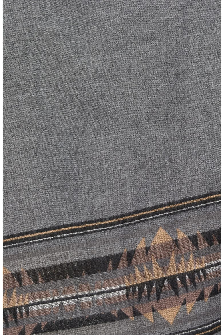 'Wanderlust' Blanket Poncho, Alternate, color, BLACK/ GREY