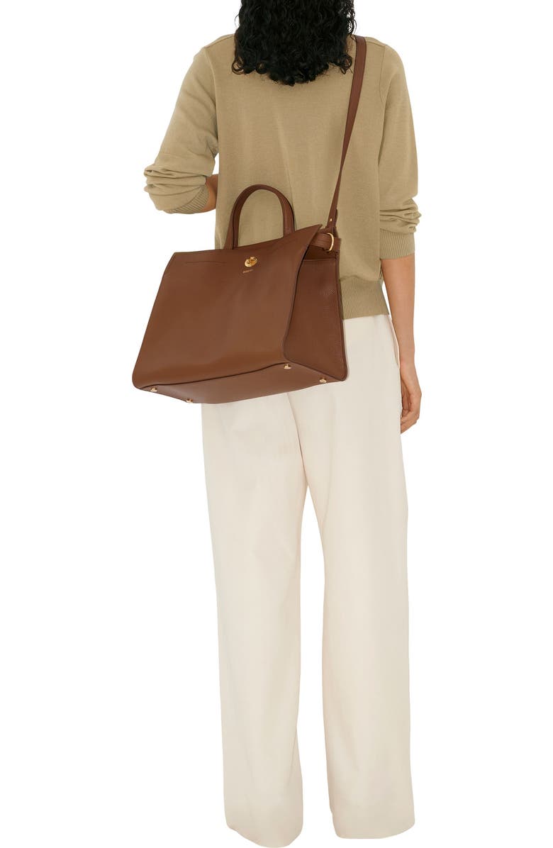 Burberry Medium Cotswolds Leather Tote, Alternate, color,