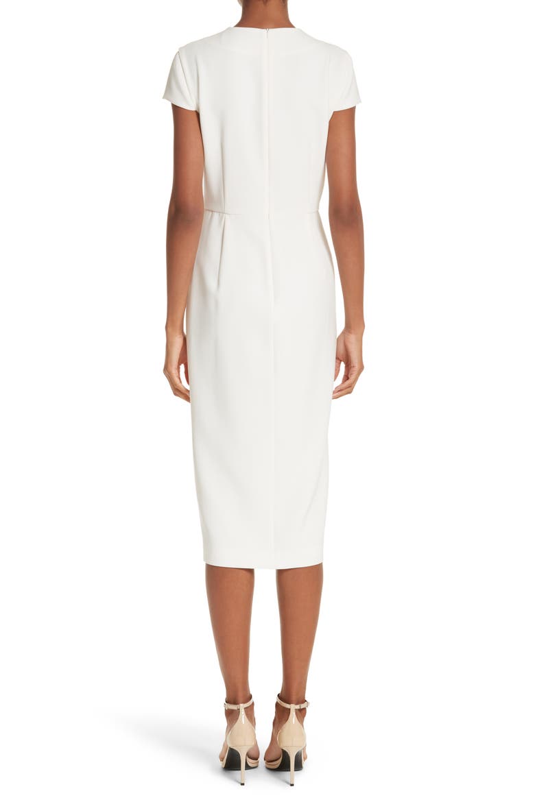 Full Drape Midi Dress, Alternate, color, WHITE