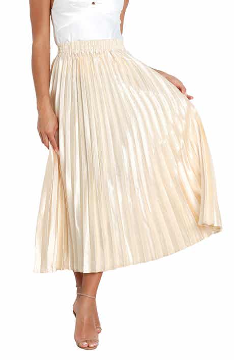 Petal & Pup Missie Pleated Satin Skirt