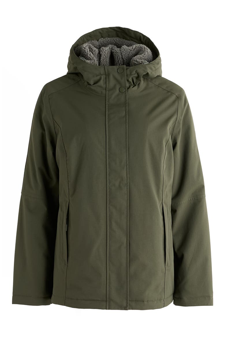 Janelle Waterproof Hooded Jacket, Alternate, color, WOODLAND