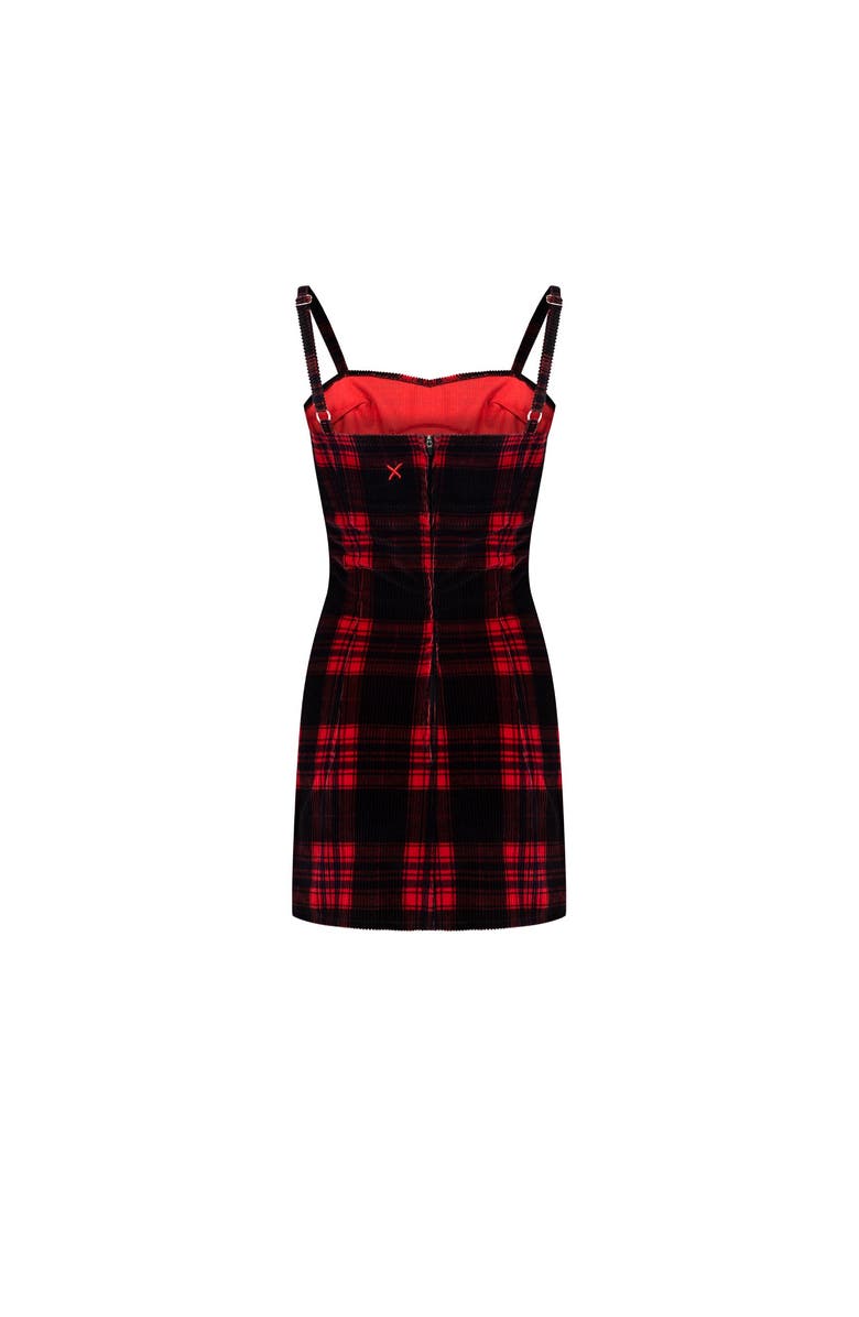PCFG Pure Cotton Your *Itch Plaid Mini Dress, Alternate, color, Red