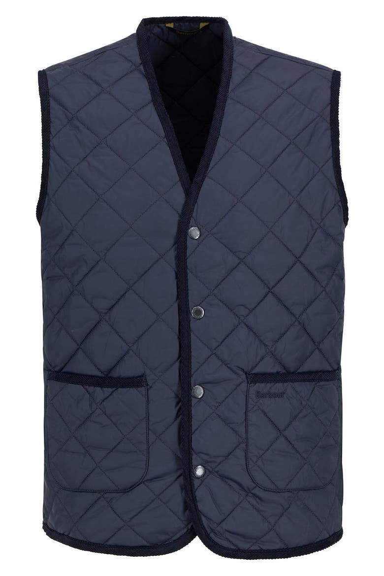Modern Quilted Nylon Vest, Alternate, color, NAVY