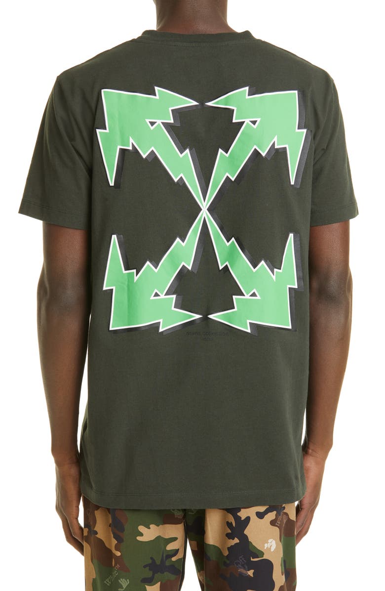 Off-White Bolt Arrow Slim Graphic Tee, Alternate, color,