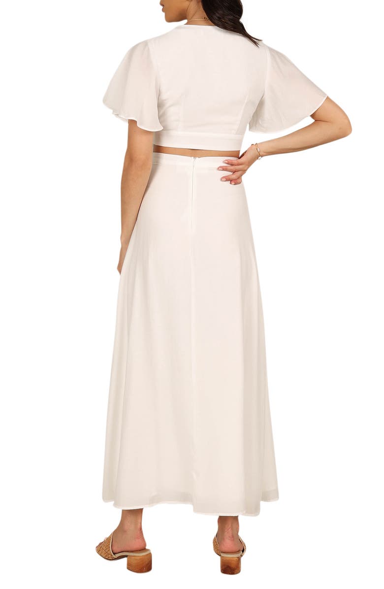Petal & Pup Crop Wrap Top & High Waist Maxi Skirt Set, Alternate, color,