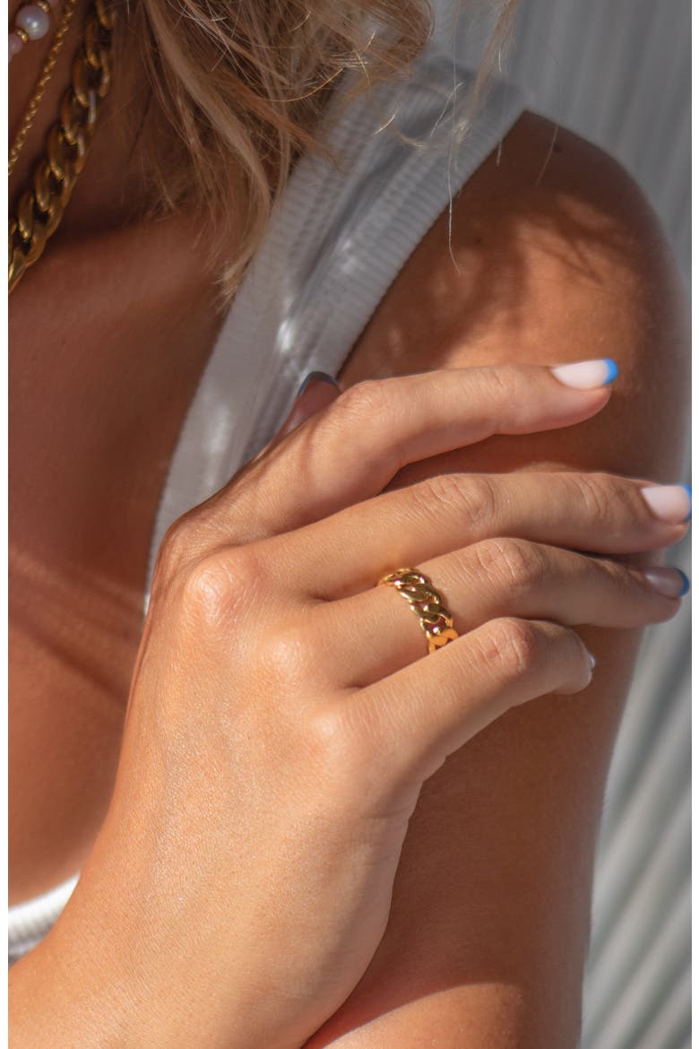 Skyfall Chain Ring, Alternate, color, Gold