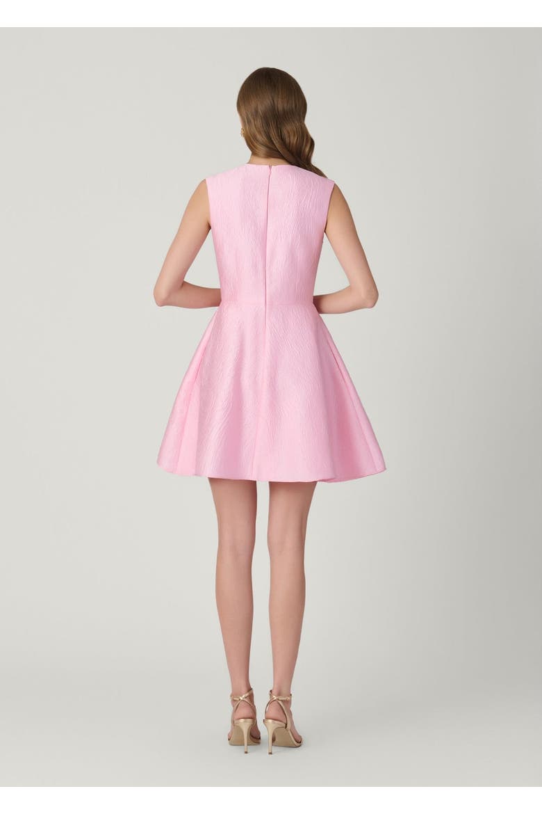 Midnight Gabby Jacquard Dress, Alternate, color, Peony