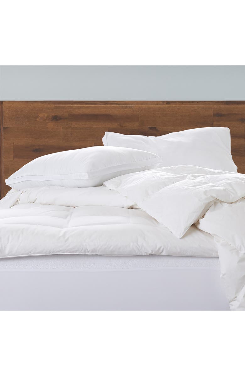 ELLA JAYNE HOME Gusseted Firm Plush Down Alternative Side/Back Sleeper Pillow, Set of 2, Alternate, color, White