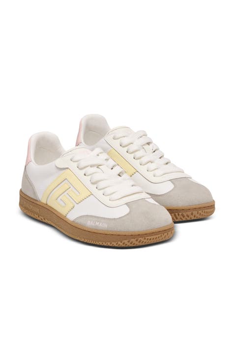 Swan trainers in calfskin and nylon