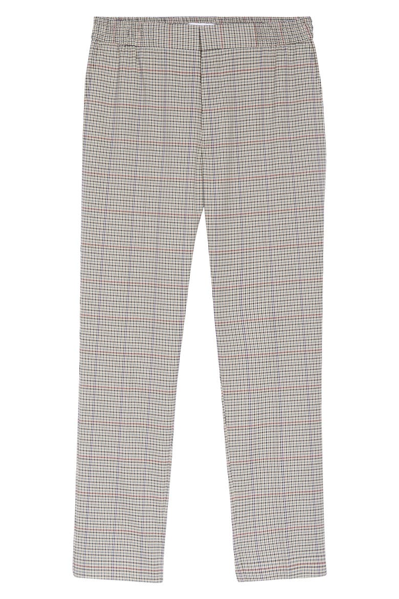 Men's Checkered Skinny Fit Pants, Alternate, color, BEIGE MULTI