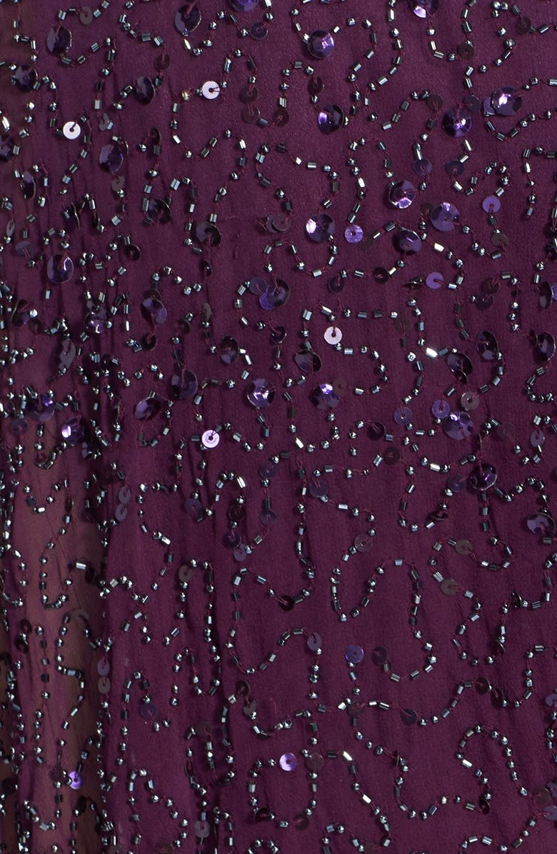 Patra Embellished Silk Blouson Gown, Alternate, color, 