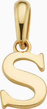 Oradina 14K Gold My Letter Initial Pendant Charm