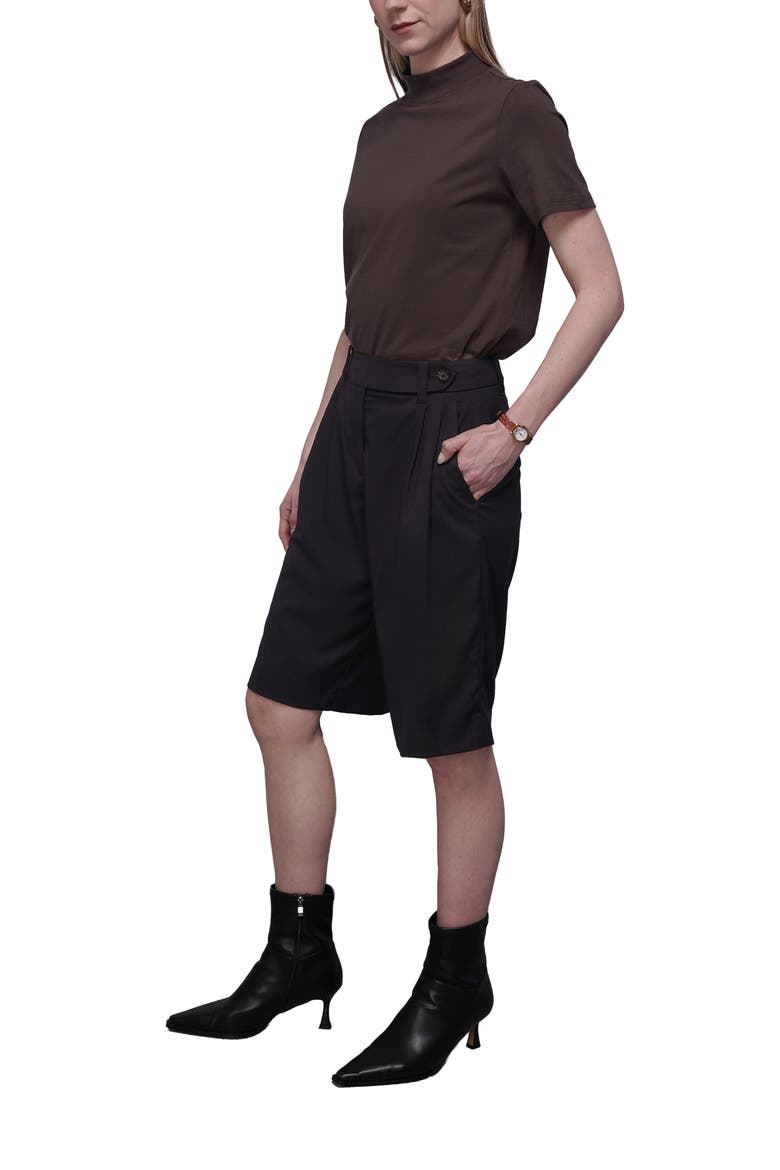 The Empower Wide Leg Short, Alternate, color, BLACK