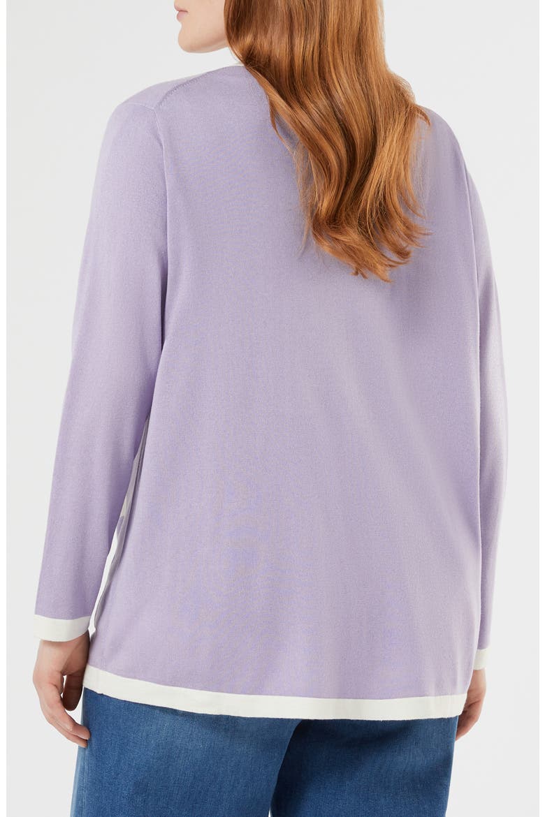 Mrs. Ottimo Silk & Cashmere Cardigan, Alternate, color, LILAC