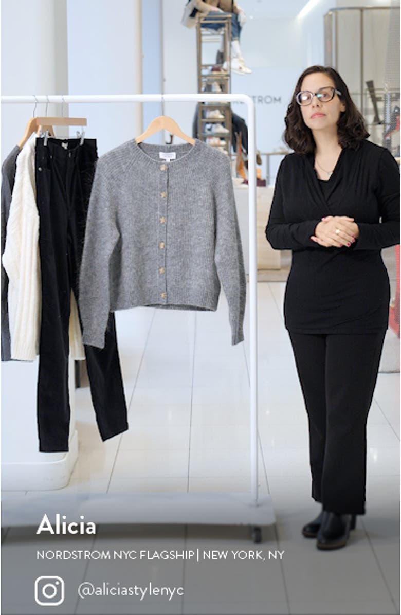 Wool & Mohair Blend Cardigan, sales video thumbnail