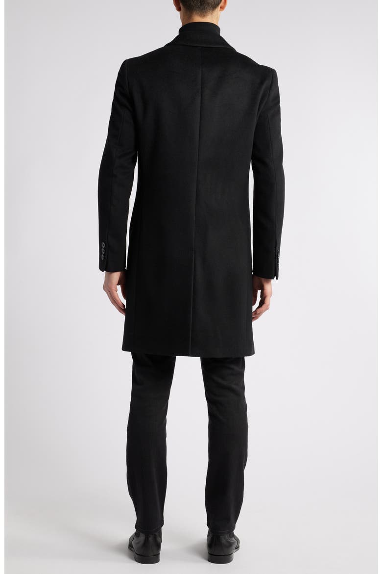 Hyde Felted Wool & Cashmere Car Coat, Alternate, color, BLK