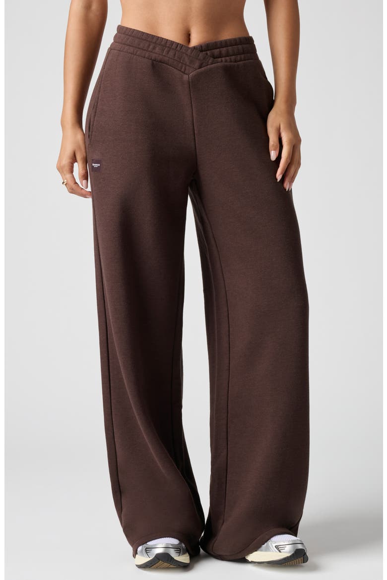 Cozy Crush V Wide Leg Sweatpants, Main, color, CANYON BROWN
