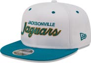 New Era Men's New Era White/Teal Jacksonville Jaguars Sparky Original 9FIFTY Snapback Hat