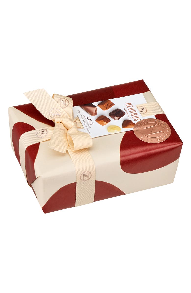 NEUHAUS Valentine Ballotin Classic 10-Piece Chocolate Box, Alternate, color, Red