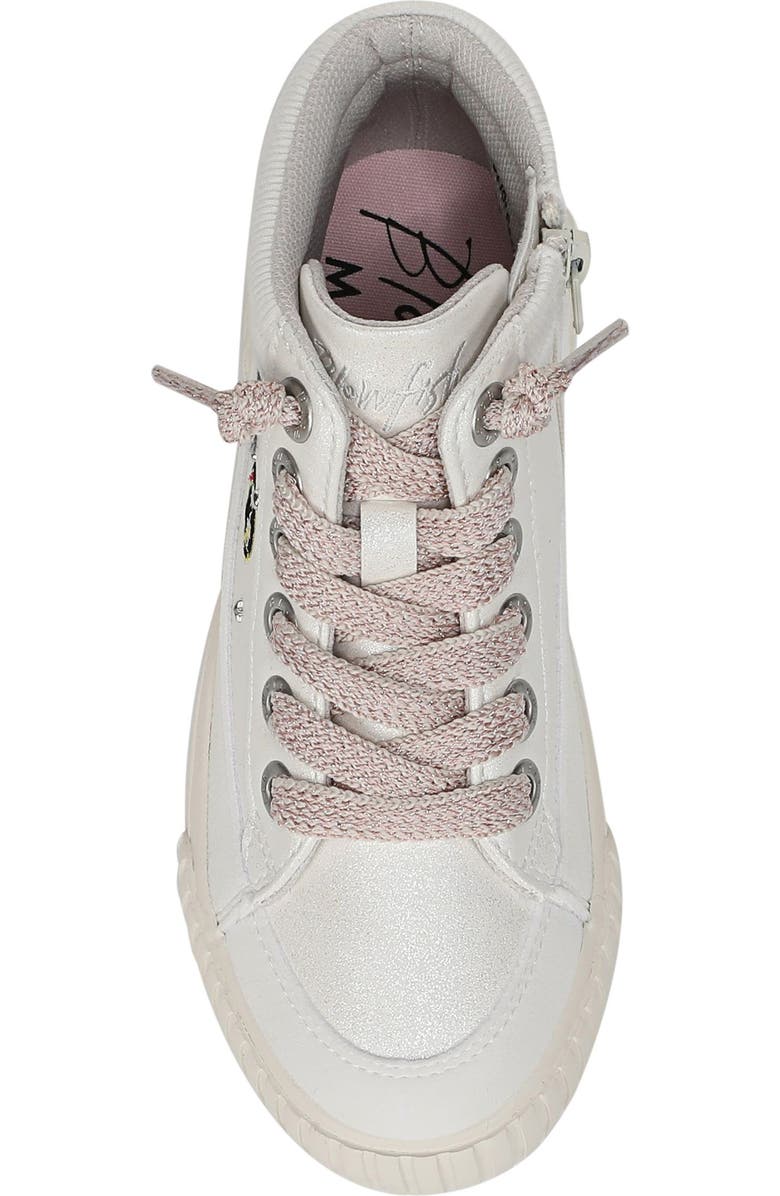 Blowfish Malibu Kids' Wander Up 3-K High Top Sneaker, Alternate, color, Cream
