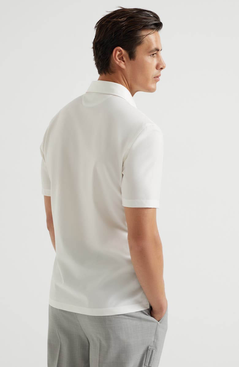 Brunello Cucinelli Polo with pocket and logo, Alternate, color, 