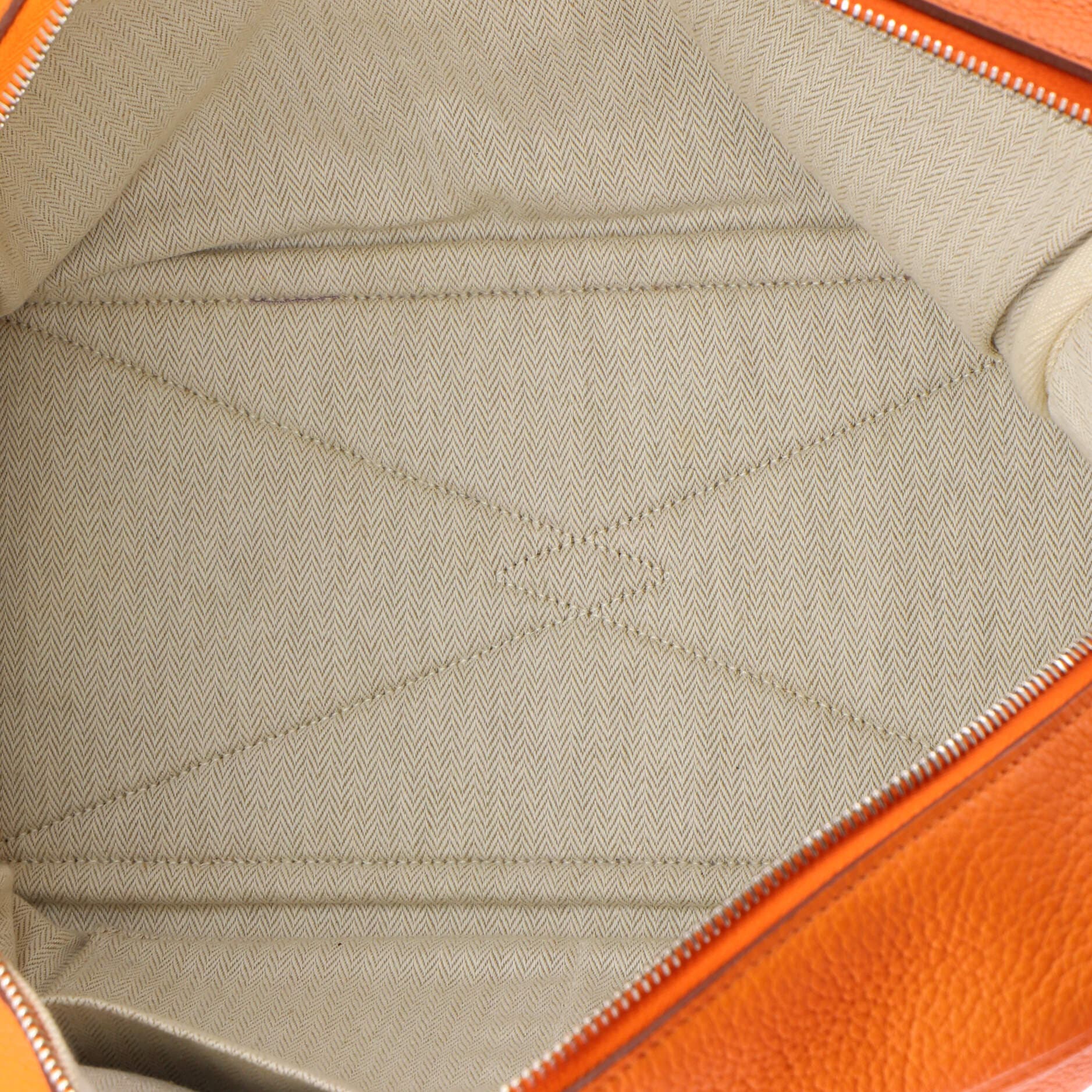 Pre-Owned Hermes Victoria II Bag Clemence 35, Alternate, color, Orange H